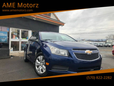 2012 Chevrolet Cruze for sale at AME Motorz in Wilkes Barre PA