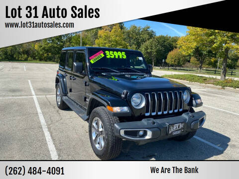 2018 Jeep Wrangler Unlimited for sale at Lot 31 Auto Sales in Kenosha WI