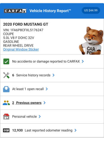 2020 Ford Mustang GT