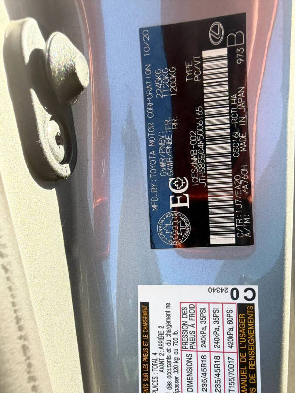 2021 Lexus RC