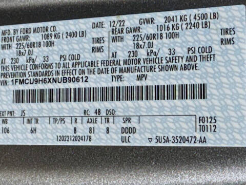 2022 Ford Escape SEL