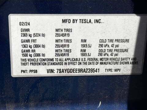 2024 Tesla Model Y Long Range