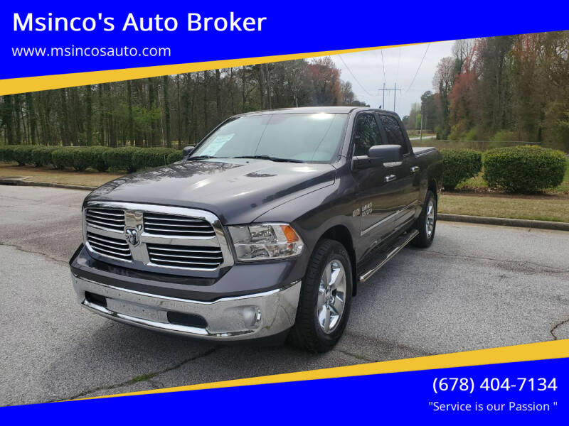 2016 RAM 1500 for sale at Msinco's Auto Broker in Snellville GA