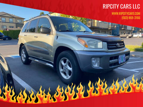 2002 Toyota RAV4 for sale at RIPCITY CARS LLC in Portland OR
