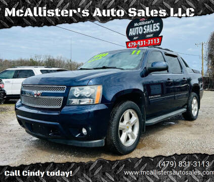 2011 Chevrolet Avalanche for sale at McAllister's Auto Sales LLC in Van Buren AR