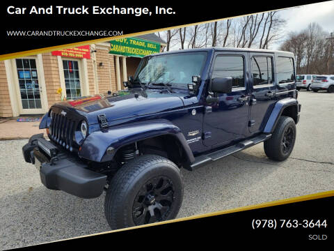 2013 Jeep Wrangler Unlimited for sale at Car and Truck Exchange, Inc. in Rowley MA