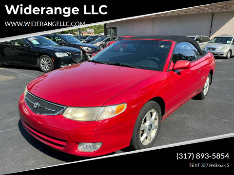 2001 Toyota Camry Solara for sale at Widerange LLC in Greenwood IN