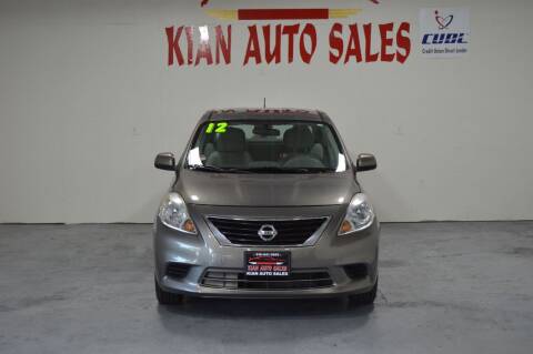 2012 Nissan Versa for sale at Kian Auto Sales in Sacramento CA