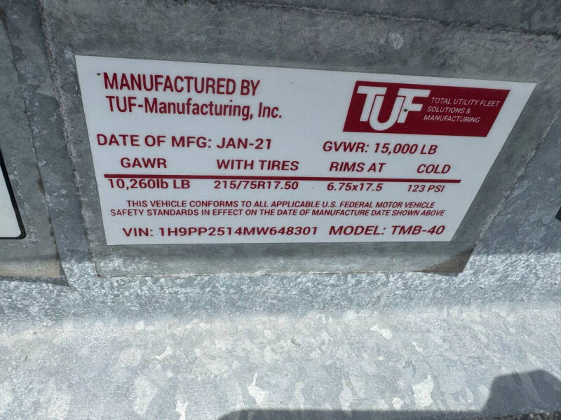 2021 Tuf TMB-40