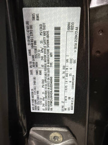 2018 Ford Escape SEL