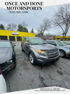 2013 Ford Explorer for sale at Once and Done Motorsports in Chico CA