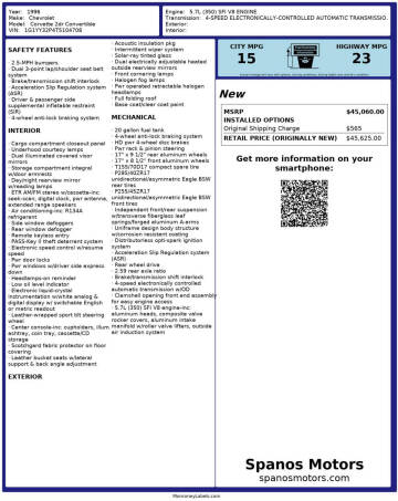 1996 Chevrolet Corvette