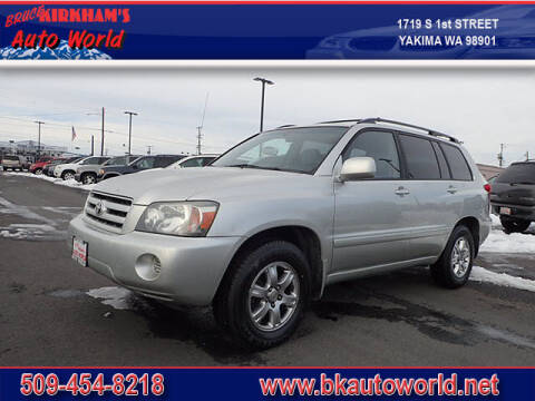 2006 Toyota Highlander for sale at Bruce Kirkham's Auto World in Yakima WA