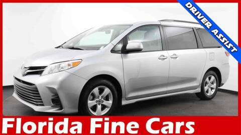 2020 Toyota Sienna for sale at Florida Fine Cars - West Palm Beach in West Palm Beach FL