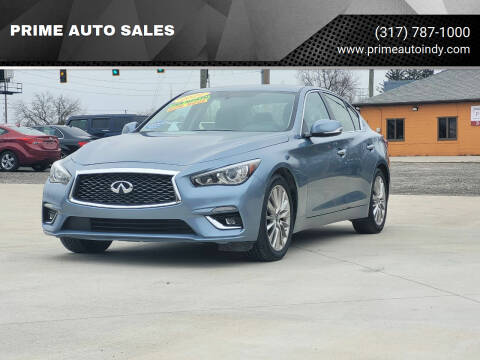 2020 Infiniti Q50 for sale at PRIME AUTO SALES in Indianapolis IN