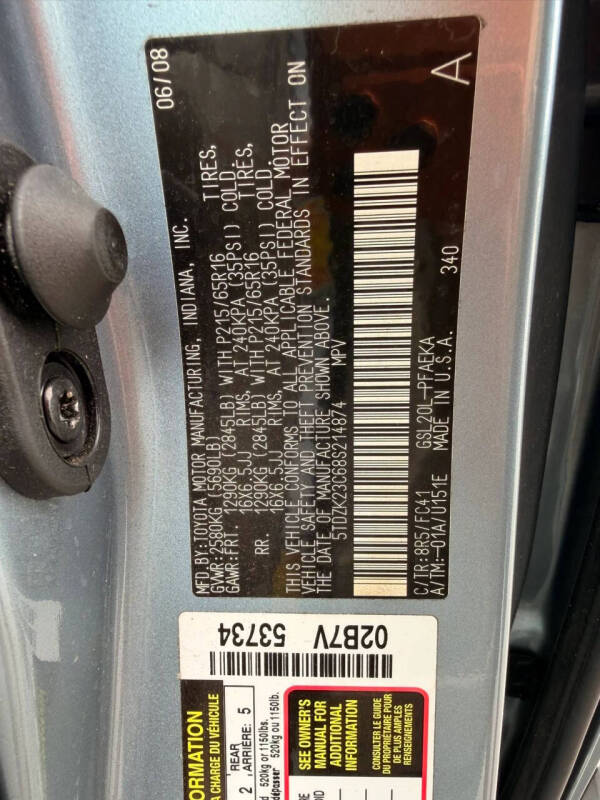 2008 Toyota Sienna