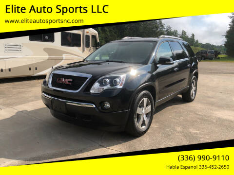 2011 GMC Acadia for sale at Elite Auto Sports LLC in Wilkesboro NC