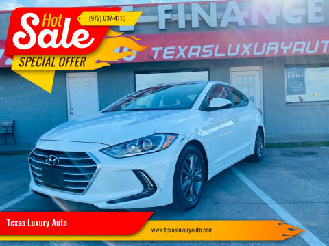 2017 Hyundai Elantra for sale at Texas Luxury Auto in Cedar Hill TX