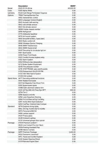 2025 BMW X3 30 xDrive