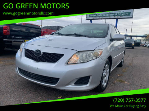 2009 Toyota Corolla for sale at GO GREEN MOTORS in Lakewood CO