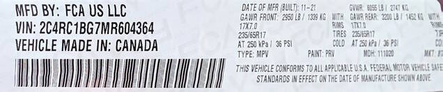 2021 Chrysler Pacifica Touring L