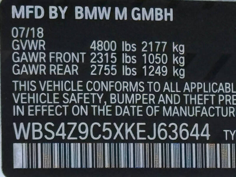 2019 BMW M4