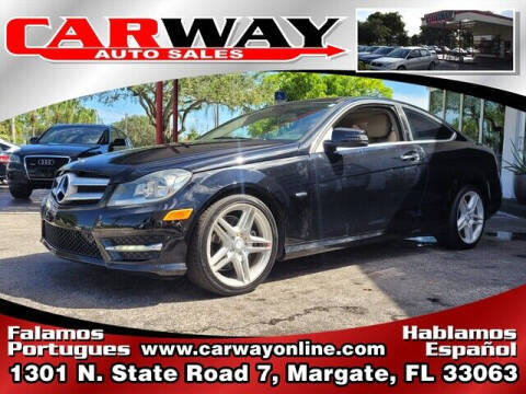 2012 Mercedes-Benz C-Class for sale at CARWAY Auto Sales in Margate FL