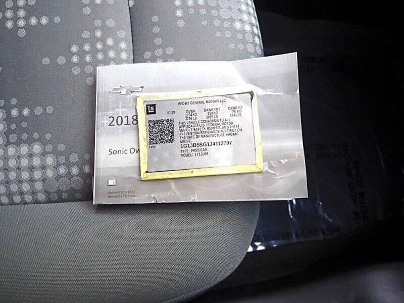 2018 Chevrolet Sonic LS Auto
