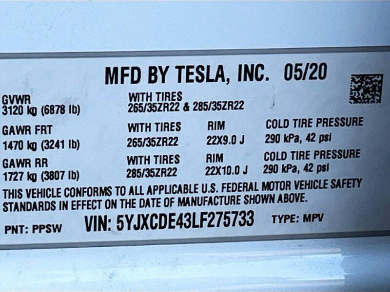 2020 Tesla Model X Performance