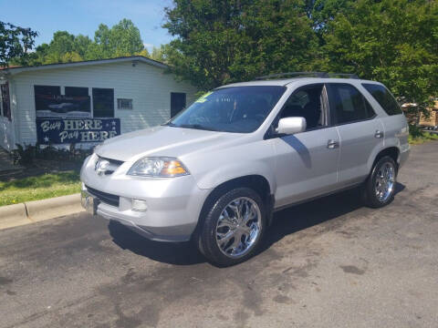 2004 Acura MDX for sale at TR MOTORS in Gastonia NC