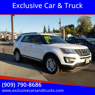 2017 Ford Explorer for sale at Exclusive Car & Truck in Yucaipa CA