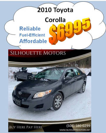 2010 Toyota Corolla for sale at Silhouette Motors in Brockton MA