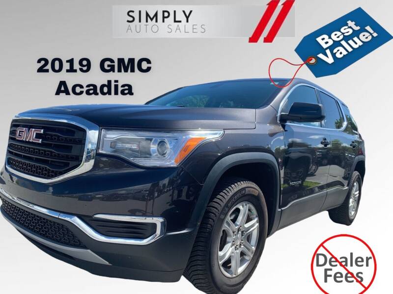 2019 GMC Acadia for sale at Simply Auto Sales in Palm Beach Gardens FL