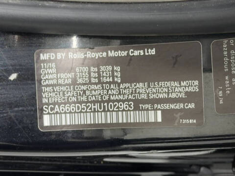 2017 Rolls-Royce Dawn