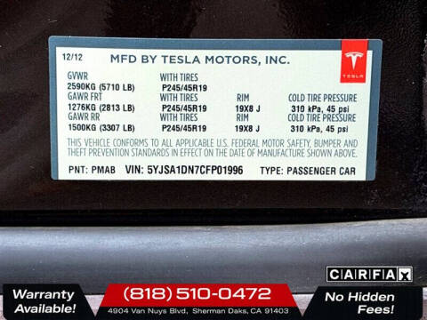 2012 Tesla Model S