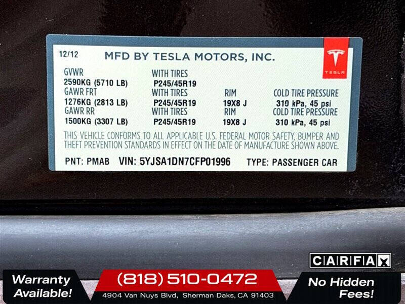 2012 Tesla Model S
