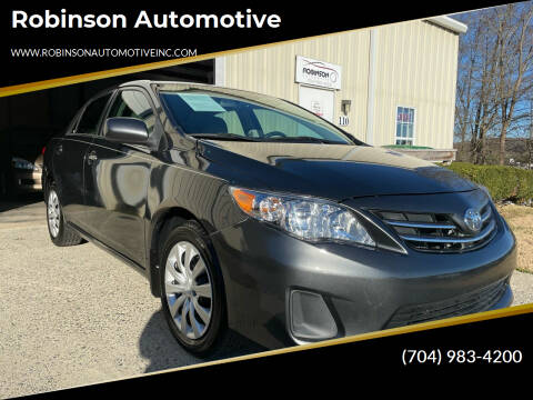 2013 Toyota Corolla for sale at Robinson Automotive in Albemarle NC