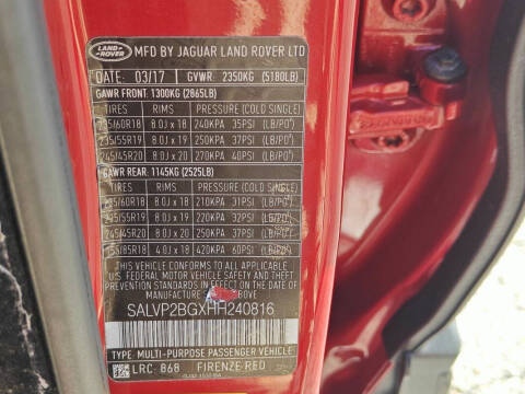 2017 Land Rover Range Rover Evoque SE Premium