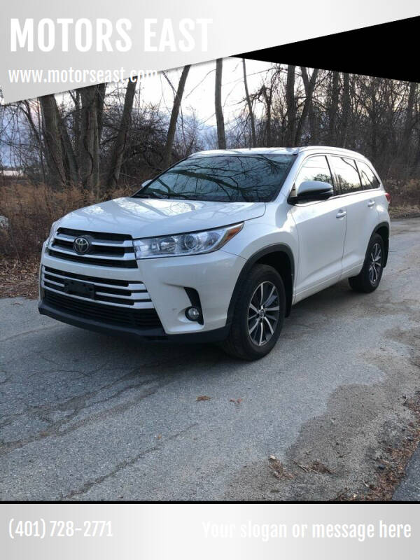 2017 Toyota Highlander for sale at MOTORS EAST in Cumberland RI