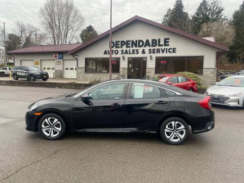 2018 Honda Civic for sale at Dependable Auto Sales and Service in Binghamton NY