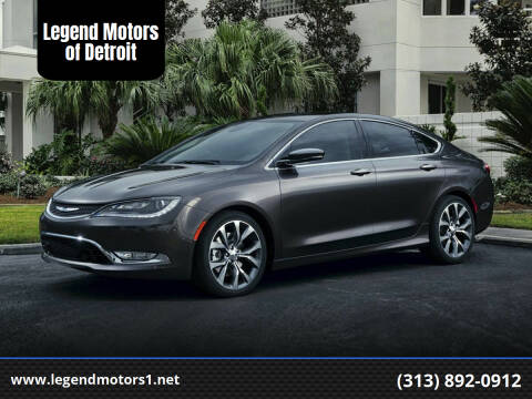 2015 Chrysler 200 for sale at Legend Motors of Waterford - Legend Motors of Detroit in Detroit MI