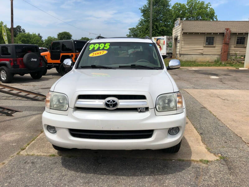 2007 Toyota Sequoia for sale at C & C Auto Sales & Service Inc in Lyman SC