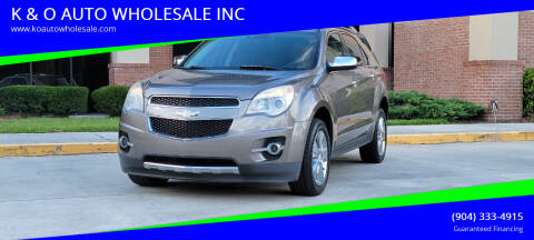 2012 Chevrolet Equinox for sale at K & O AUTO WHOLESALE INC in Jacksonville FL