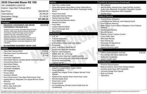 2020 Chevrolet Blazer RS