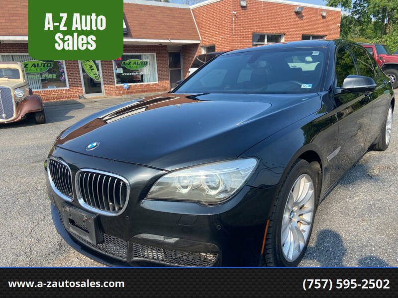 2013 BMW 7 Series for sale at A-Z Auto Sales in Newport News VA