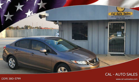 2013 Honda Civic for sale at Cal - Auto Sales in Empire CA
