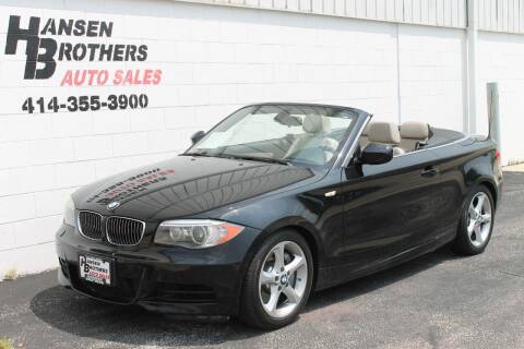 2012 BMW 1 Series for sale at HANSEN BROTHERS AUTO SALES in Milwaukee WI