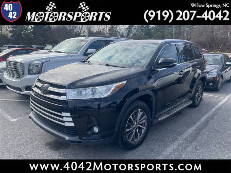 2018 Toyota Highlander for sale at 4042 Motorsports in Willow Spring NC