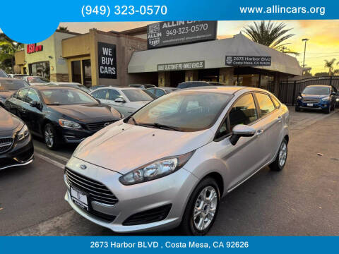 2016 Ford Fiesta for sale at Allin Cars in Costa Mesa CA