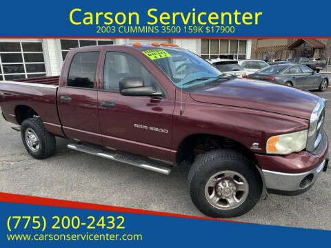 2003 Dodge Ram 3500 for sale at Carson Servicenter - diesel trucks in Carson City NV